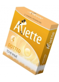 Презервативы Arlette Dotted с точечной текстурой - 3 шт. - Arlette - купить с доставкой в Шахтах