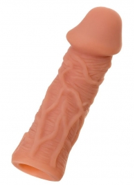 Телесная реалистичная насадка KOKOS Extreme Sleeve 05 с дополнительной стимуляцией - 12,7 см. - KOKOS - в Шахтах купить с доставкой