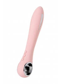 Розовый силиконовый вибратор с электростимуляцией GALVANI VIBE - 21 см. - ToyFa - купить с доставкой в Шахтах