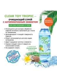 Очищающий спрей для игрушек CLEAR TOY Tropic - 100 мл. - Биоритм - купить с доставкой в Шахтах