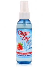 Очищающий спрей для игрушек CLEAR TOY Strawberry - 100 мл. - Биоритм - купить с доставкой в Шахтах