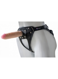 Универсальный мягкий пояс с насадкой Hard brutal BDSM-КОНСУЛ - 17 см. - LOVETOY (А-Полимер) - купить с доставкой в Шахтах