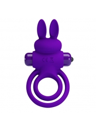 Фиолетовое эрекционное кольцо с вибростимуляцией клитора Vibrant Penis Ring III - Baile - в Шахтах купить с доставкой