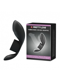 Черное кольцо на пенис с вибрацией Vibration Penis Sleeve - Baile - в Шахтах купить с доставкой