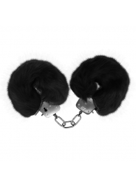 Черные меховые наручники Love с ключиками - Baile - купить с доставкой в Шахтах