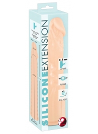 Телесная насадка-удлинитель Silicone Extension - 19 см. - Orion - в Шахтах купить с доставкой