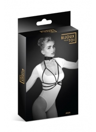Черная упряжь на грудь Julia - Bijoux Pour Toi - купить с доставкой в Шахтах