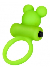 Зеленое виброкольцо на пенис A-Toys - A-toys - в Шахтах купить с доставкой