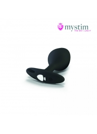 Черная пробка Mystim Rocking Vibe S с возможностью подключения к электростимулятору - 9,7 см. - MyStim - купить с доставкой в Шахтах