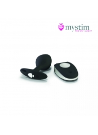 Черная пробка Mystim Rocking Vibe S с возможностью подключения к электростимулятору - 9,7 см. - MyStim - купить с доставкой в Шахтах