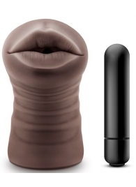 Коричневый мастурбатор-ротик Heather - Blush Novelties - в Шахтах купить с доставкой
