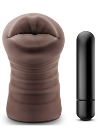 Коричневый мастурбатор-ротик Renee - Blush Novelties - в Шахтах купить с доставкой