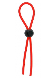 Красное эрекционное лассо с одной бусиной-утяжкой STRETCHY THIN LASSO - Dream Toys - в Шахтах купить с доставкой