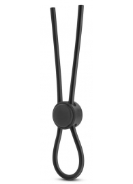 Черное силиконовое лассо на пенис SILICONE LOOP COCK RING - Blush Novelties - в Шахтах купить с доставкой