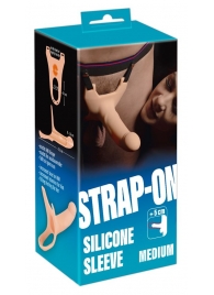 Силиконовый полый страпон на ремнях Silicone Strap-on - 16 см. - Orion - купить с доставкой в Шахтах
