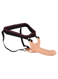 Силиконовый полый страпон на ремнях Silicone Strap-on - 16 см. - Orion - купить с доставкой в Шахтах