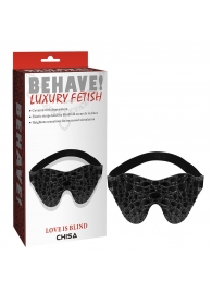 Черная маска на глаза Behave - Chisa - купить с доставкой в Шахтах
