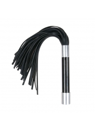 Черная плеть Easytoys Flogger With Metal Grip - 38 см. - Easy toys - купить с доставкой в Шахтах