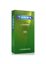 Текстурированные презервативы Torex  С точками  - 12 шт. - Torex - купить с доставкой в Шахтах