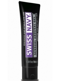Возбуждающий гель-лубрикант на водной основе Sensual Arousal Lubricant - 10 мл. - Swiss navy - купить с доставкой в Шахтах