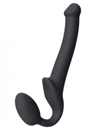 Черный безремневой страпон Silicone Bendable Strap-On S - Strap-on-me - купить с доставкой в Шахтах