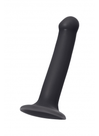 Черный фаллос на присоске Silicone Bendable Dildo M - 18 см. - Strap-on-me - купить с доставкой в Шахтах