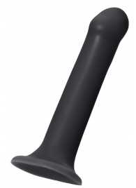 Черный фаллос на присоске Silicone Bendable Dildo XL - 20 см. - Strap-on-me - купить с доставкой в Шахтах