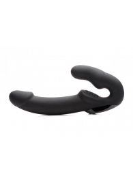 Черный безремневой страпон Urge Silicone Strap On с пультом ДУ - 24 см. - XR Brands - купить с доставкой в Шахтах