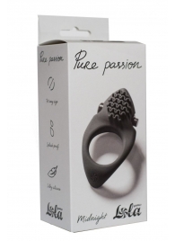 Черное эрекционное виброкольцо Pure Passion Midnight - Lola Games - в Шахтах купить с доставкой