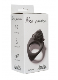 Черное эрекционное виброкольцо Pure Passion Sunset - Lola Games - в Шахтах купить с доставкой