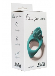 Зеленое эрекционное виброкольцо Pure Passion Sunset - Lola Games - в Шахтах купить с доставкой