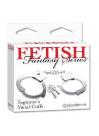 Металлические наручники Beginner s Metal Cuffs - Pipedream - купить с доставкой в Шахтах