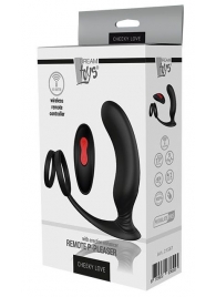 Черный массажер простаты REMOTE P-PLEASER - Dream Toys - в Шахтах купить с доставкой