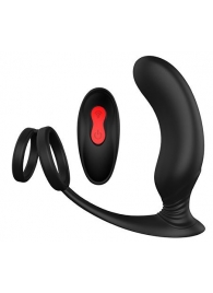 Черный массажер простаты REMOTE P-PLEASER - Dream Toys - в Шахтах купить с доставкой