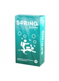 Презервативы SPRING BUBBLES с пупырышками - 12 шт. - SPRING - купить с доставкой в Шахтах