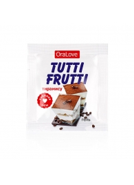 Пробник гель-смазки Tutti-frutti со вкусом тирамису - 4 гр. - Биоритм - купить с доставкой в Шахтах