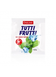 Пробник гель-смазки Tutti-frutti со вкусом мяты - 4 гр. - Биоритм - купить с доставкой в Шахтах