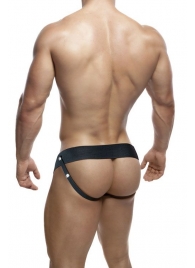 Черный мужской страпон DR. SKIN 6INCH HOLLOW STRAP ON - 16 см. - Blush Novelties - купить с доставкой в Шахтах