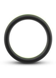 Черно-зеленое эрекционное кольцо Silicone Go Pro Cock Ring - Blush Novelties - в Шахтах купить с доставкой