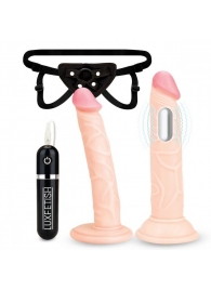 Регулируемые трусики с 2 насадками - 16 и 15 см. - Lux Fetish - купить с доставкой в Шахтах