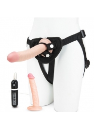 Регулируемые трусики с 2 насадками - 16 и 15 см. - Lux Fetish - купить с доставкой в Шахтах