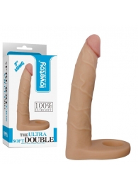 Телесная насадка-фаллоимитатор для двойного проникновения - 17 см. - Lovetoy - купить с доставкой в Шахтах