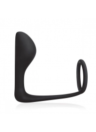 Стимулятор простаты с фиксацией эрекционным кольцом Prostate Gear - BlueLine - в Шахтах купить с доставкой