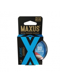 Классические презервативы в пластиковом кейсе MAXUS Classic - 3 шт. - Maxus - купить с доставкой в Шахтах