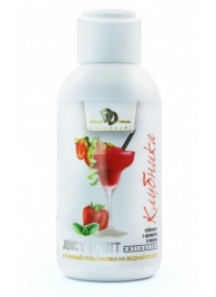 Интимный гель-смазка JUICY FRUIT с ароматом клубники - 100 мл. - БиоМед - купить с доставкой в Шахтах