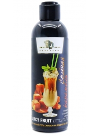 Интимный гель-смазка JUICY FRUIT с ароматом солёной карамели - 200 мл. - БиоМед - купить с доставкой в Шахтах