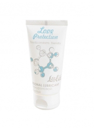 Увлажняющий лубрикант на водной основе Love Protection - 50 мл. - Lola Games - купить с доставкой в Шахтах