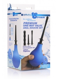 Анальный душ с 3 насадками Premium One-way Valve Anal Douche Set - XR Brands - купить с доставкой в Шахтах