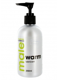 Лубрикант с согревающим эффектом MALE Cobeco Warm Lubricant - 250 мл. - Cobeco - купить с доставкой в Шахтах