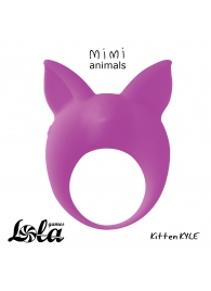 Фиолетовое эрекционное кольцо Kitten Kyle - Lola Games - в Шахтах купить с доставкой